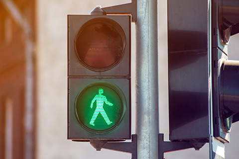 pedestrian crossing signal in Phoenix, AZ